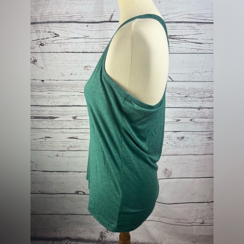 Women’s Green Racerback Tank Top - Picture 3 of 7